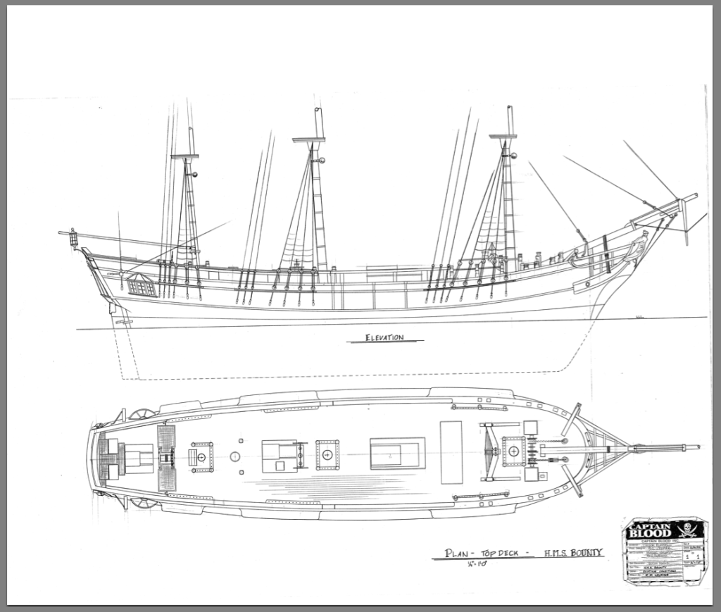 Drawing done from survey measurements in 1994. R.D. Wilkins