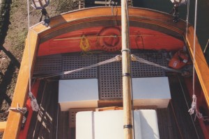 View of the stern from the main top. photo - R.D. Wilkins