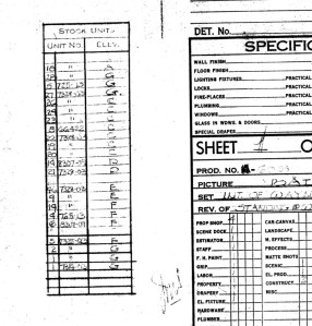 The table beside the title block clearly lists all the stock walls, their position on the plan and their stock number.