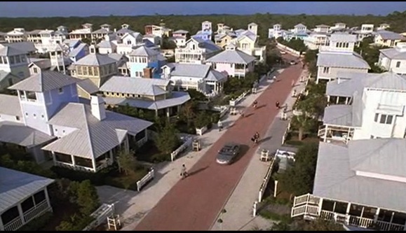 The Seaside Community in Seagrove Beach, Florida which served as the main setting for the film The Truman Show.