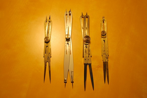 proportional dividers come in a number of styles, most will work for design except for the type manufactured for nautical calculations.