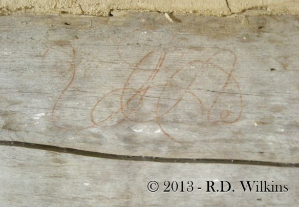 18th century cipher of the cabin's builder