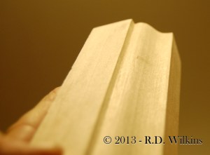 Cyma reversa cut with an 18th century moulding plane