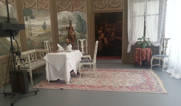 The stage of the oldest intact film studio in Sweden, and maybe the world. photo by Reinhold Fryksmo