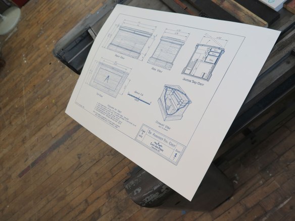 Proof for final offset prints. photo by Chris Schwarz